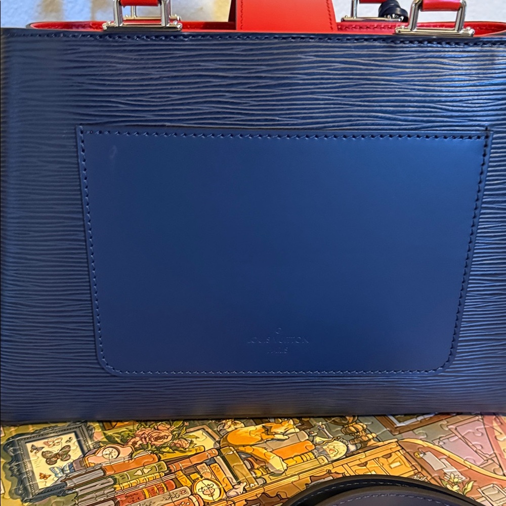 Louis Vuitton Epi Kleber PM Andigo Conquelicot 2 way shoulder/handbag. FL3178 - Picture 5 of 10